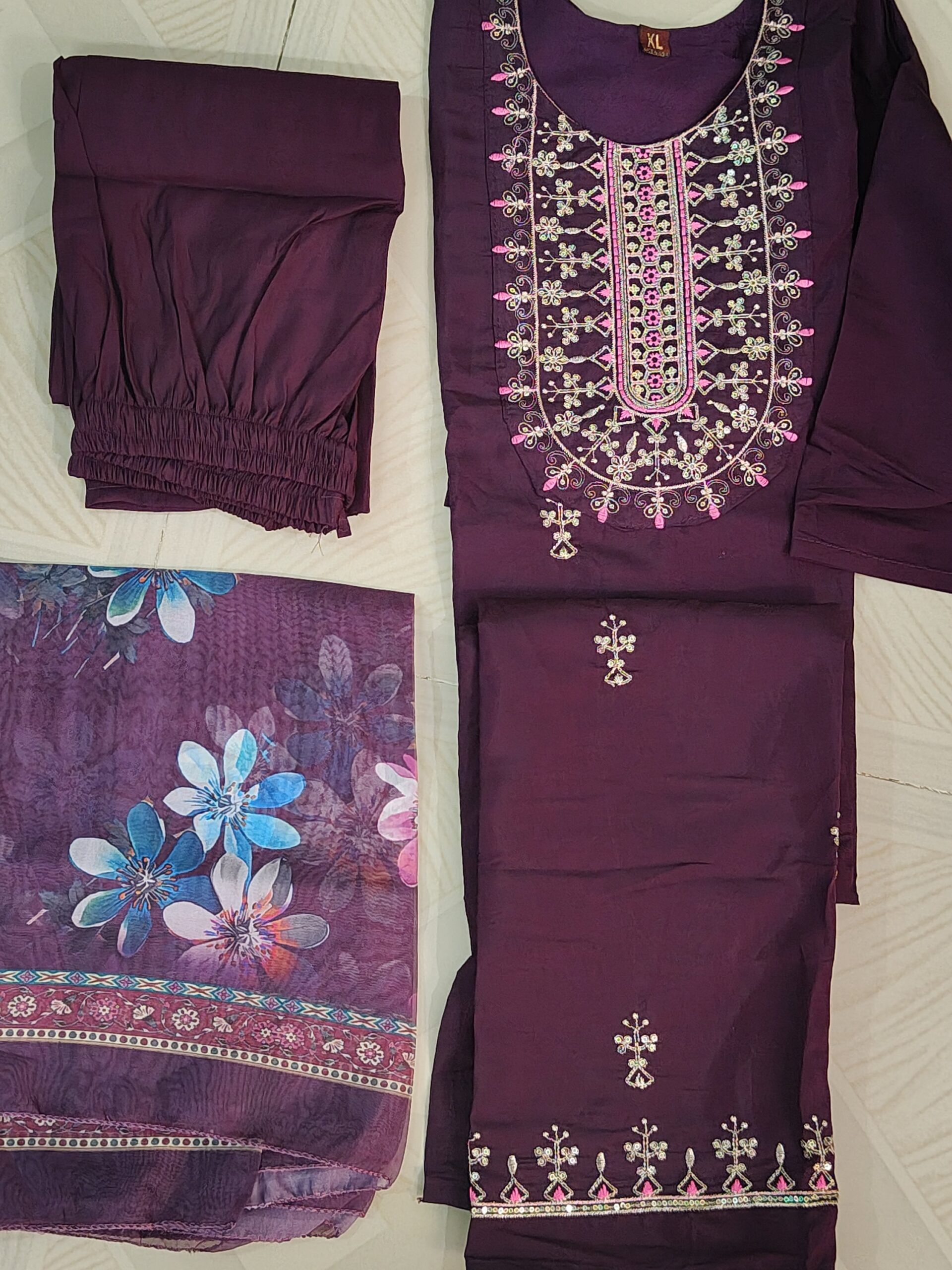 Digital Print Duppata Elegance Set