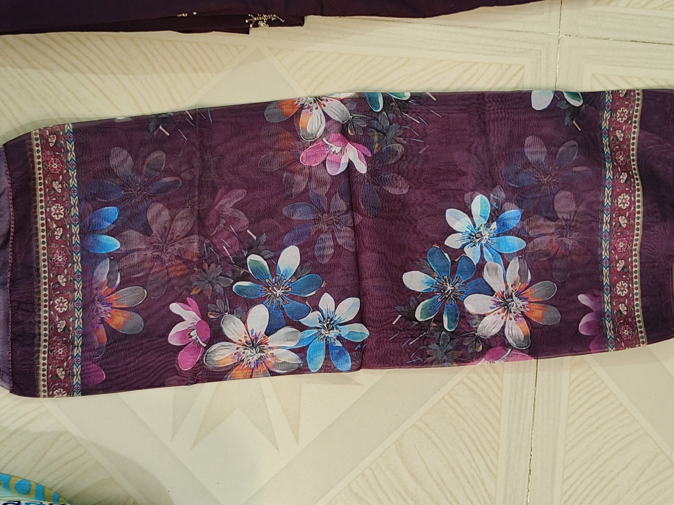 Digital Print Duppata Elegance Set - Image 2