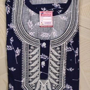 Embroidery Neck Gown 2