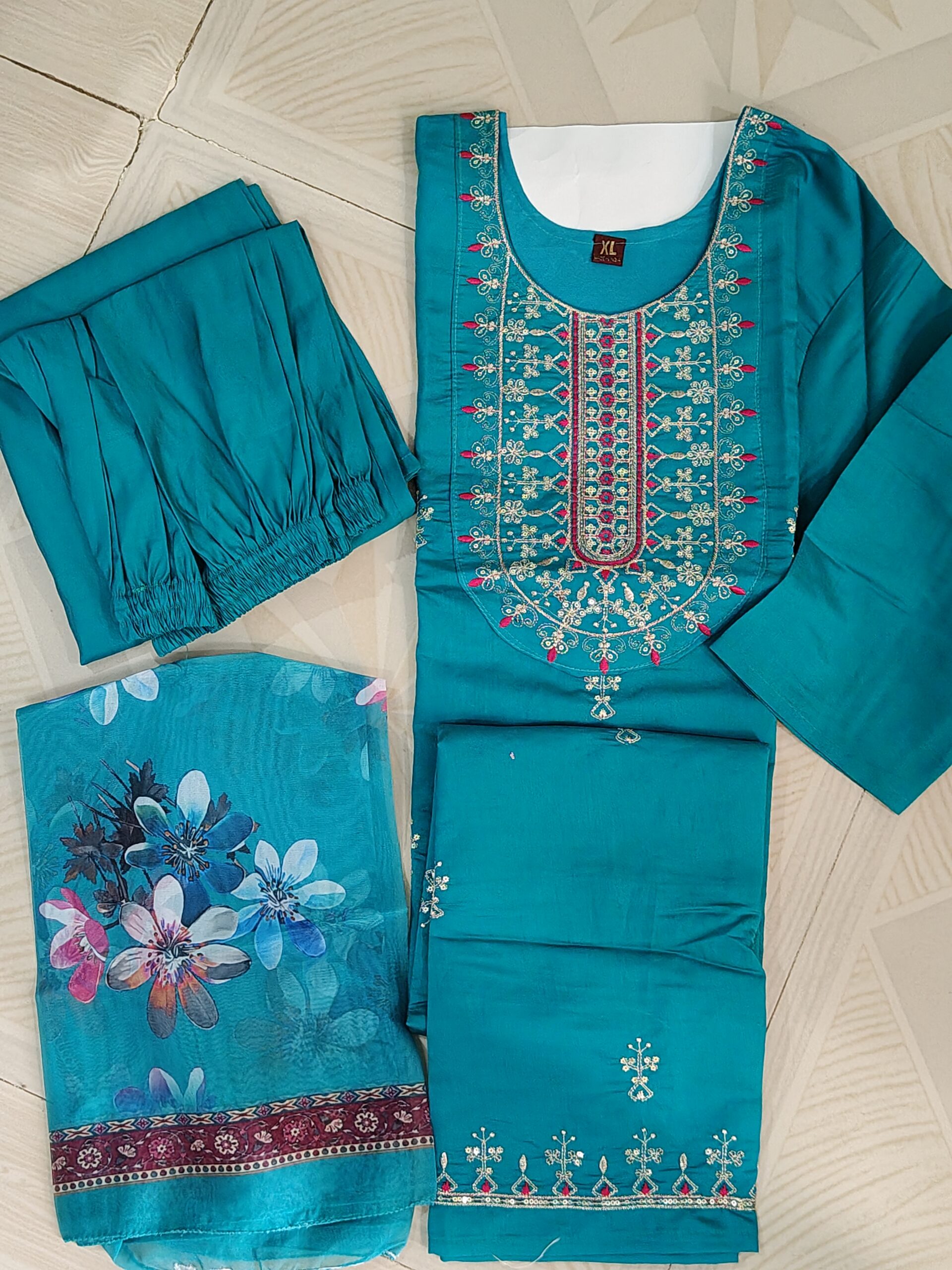 Digital Print Duppata Elegance Set