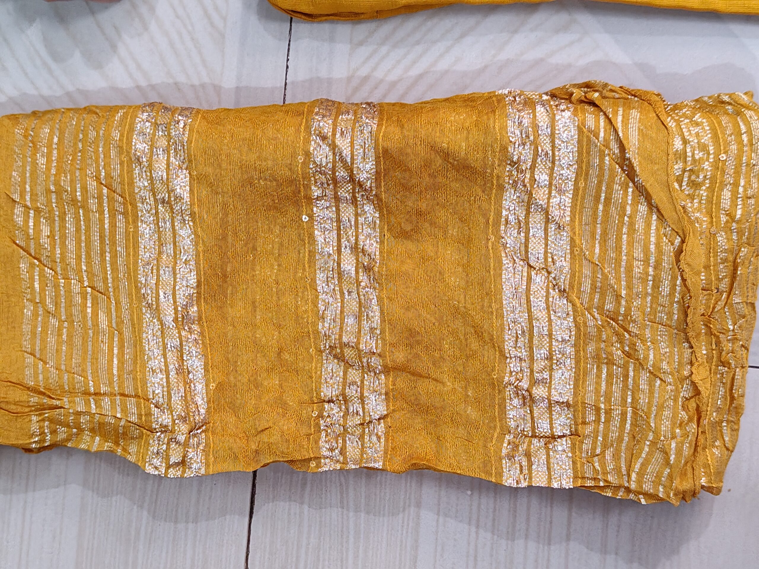 Trendy Flower Embroidery With Zari Duppata Set - Image 4