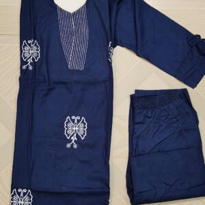 designer embroidery short coat set