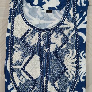 anarkali kurti with gota border