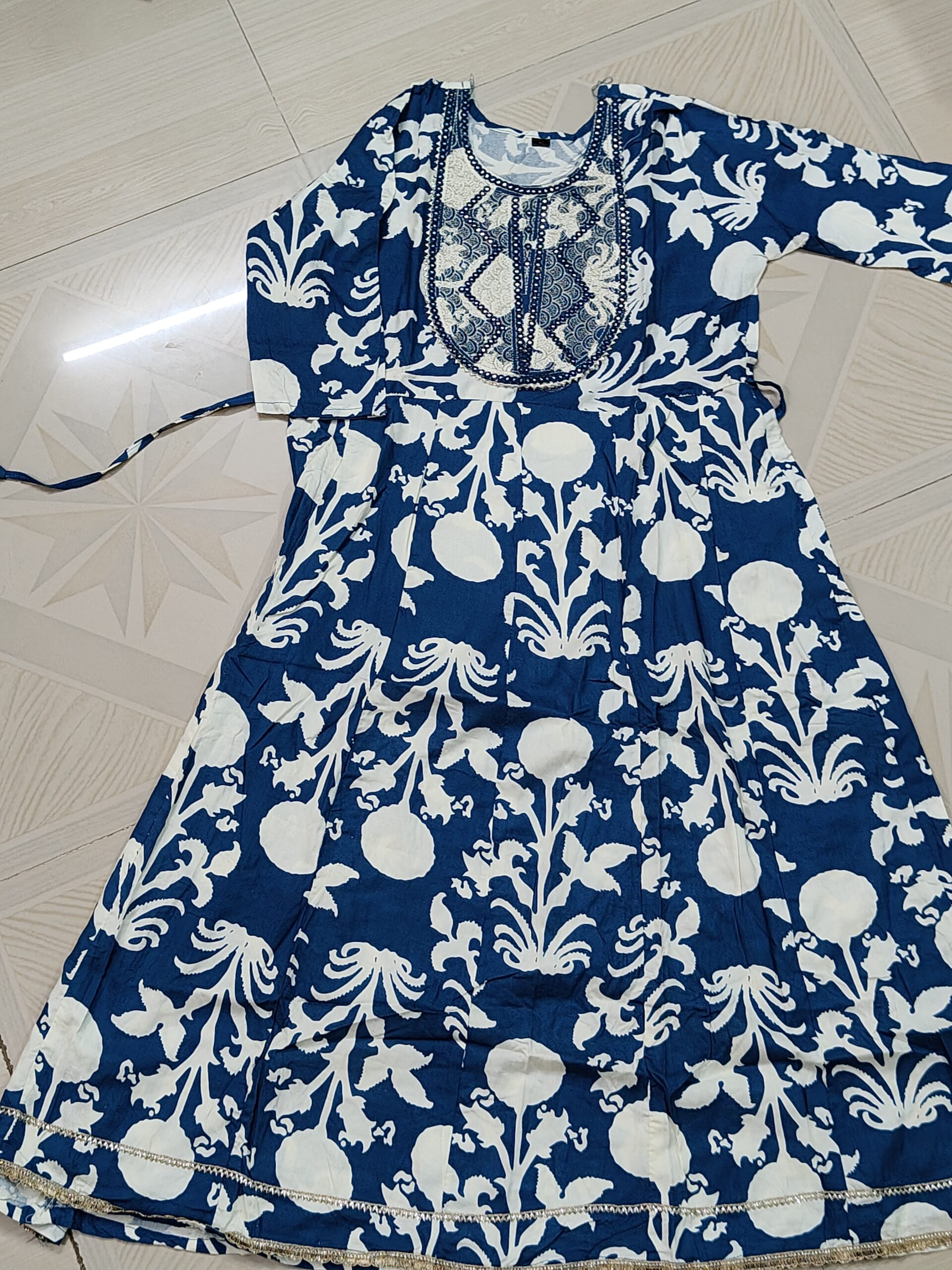 anarkali kurti with gota border - Image 3