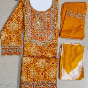 trending anarkali bandhani
