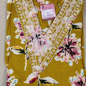 rayon flower print 3 pc set