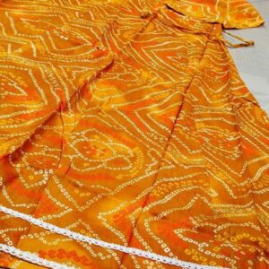 chunri print anarkali kurti
