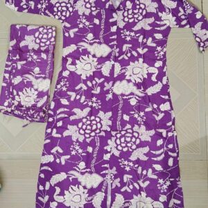 flower print coat set