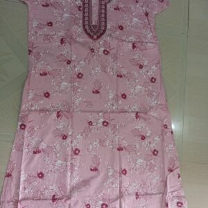 embrodiary cotton gown